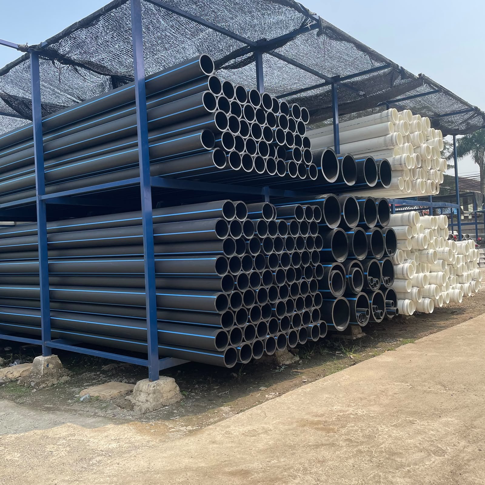 Pipa HDPE batangan untuk proyek infrastruktur